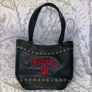 IU Indiana University Leather Purse College